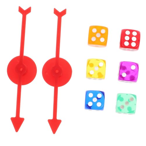 BESTonZON 1 Satz Spielradzeiger Pokermatte Spiel Für Die Party Ludo-Spiel Würfelfach Pokertisch Roulette-Chips Spielkarte Würfelturm Jetons Roulette-trinkspiel Pop Abs von BESTonZON