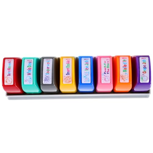 BESTonZON 1 Satz Stempel für Lehrerkommentare Aufkleber Stempelkissen zum Stempeln Briefmarken ablagekasten verstauungsboxen Stempel Dekorationen Motivationsstempel für Abs BESTonZON 1 Satz Stempel für Lehrerkommentare Aufkleber Stempelkissen zum Stempeln Briefmarken ablagekasten verstauungsboxen Stempel Dekorationen Motivationsstempel für Abs von BESTonZON