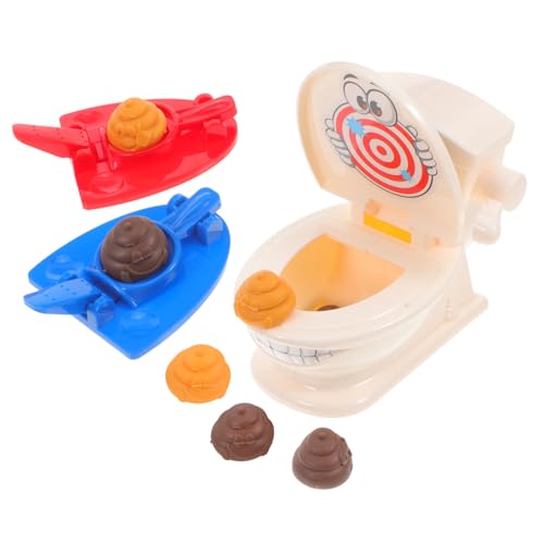 BESTonZON 1 Set Tragbares Spielzeug Lustiges Streich-Poop-töpfchen-Spiel Für Kinder Neuartige Poop-Shoot-Requisiten Interaktives Party-Spiel-Spielzeug von BESTonZON