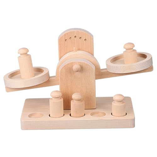 BESTonZON 1 Satz Waage Aus Holz Im Holzmaßstab Waage Aus Holz Pädagogisches Waage Für Lernspielzeug Für Waage- Lotusbaum BESTonZON 1 Satz Waage Aus Holz Im Holzmaßstab Waage Aus Holz Pädagogisches Waage Für Lernspielzeug Für Waage- Lotusbaum von BESTonZON
