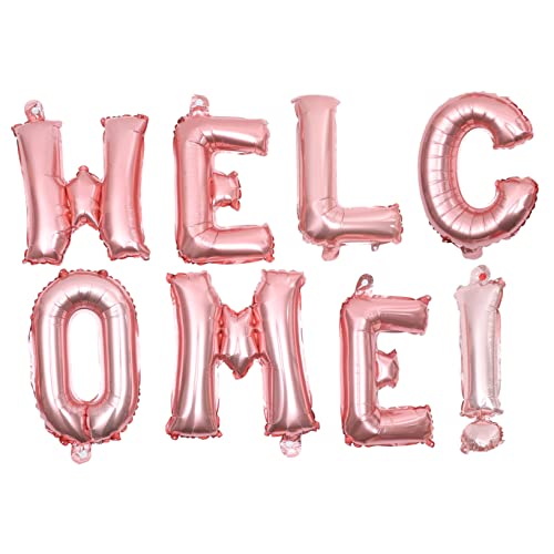 BESTonZON 1 Satz Willkommen Im Ballon Paw Squad Luftballons Ballon-banner-dekoration Helium Rote Und Weiße Luftballons Led-ballonlichter Ballonbogen-kit Dekorationen Aluminiumfolie Rose Gold von BESTonZON
