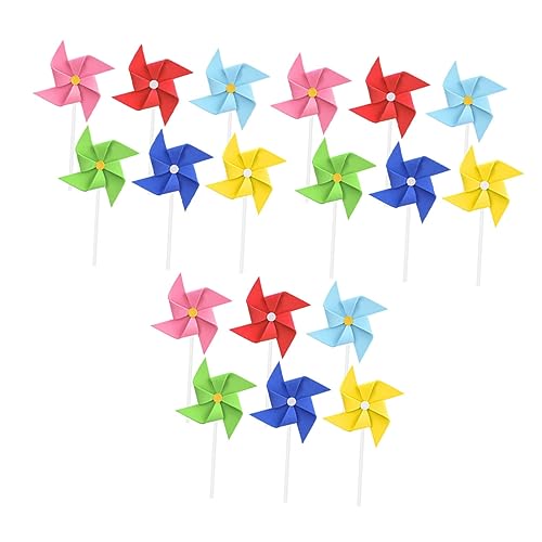 BESTonZON 1 Satz Windmühlenkarte Dekorationen Cupcake-liner Kuchen -topper Jubiläum Party Sachen Partydekoration Windmühlen-cupcake-topper Geburtstagsfeier Versorgung Eva Colorful 18 Stk BESTonZON 1 Satz Windmühlenkarte Dekorationen Cupcake-liner Kuchen -topper Jubiläum Party Sachen Partydekoration Windmühlen-cupcake-topper Geburtstagsfeier Versorgung Eva Colorful 18 Stk von BESTonZON