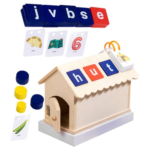 BESTonZON 1 Satz Wortbuchstabierspielzeug Lernspielzeug für das englische Alphabet Lernspielzeug für englisches buchstabierspiel Buchstabenblock für Kinderspielzeug Holz BESTonZON 1 Satz Wortbuchstabierspielzeug Lernspielzeug für das englische Alphabet Lernspielzeug für englisches buchstabierspiel Buchstabenblock für Kinderspielzeug Holz von BESTonZON