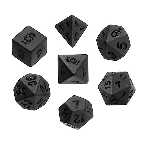 BESTonZON 1 Satz Würfel Pädagogisches Unterhaltungszubehör Requisiten Für Brettspiele Kinderspielzeug Acryl Black von BESTonZON
