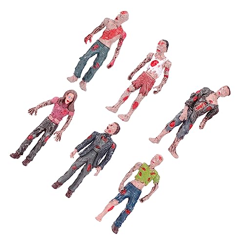 BESTonZON 1 Satz Zombie-Puppe Menschen Mini Streich Halloween Halloween Toys Zombie Figuren Scherzartikel lebensechte Puppen Layout-Figuren Zombie- Zombie-Modell Plastik von BESTonZON