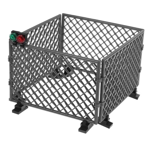 BESTonZON 1 Satz Zubehör für Schutznetz-Bausteine Feenzaun Kleiner Zaun Szene Block bauklötze mini Zaun Miniaturzaun Zaun Kunststoff Zaun winzig Dekorativ Mikro Abs Grey von BESTonZON
