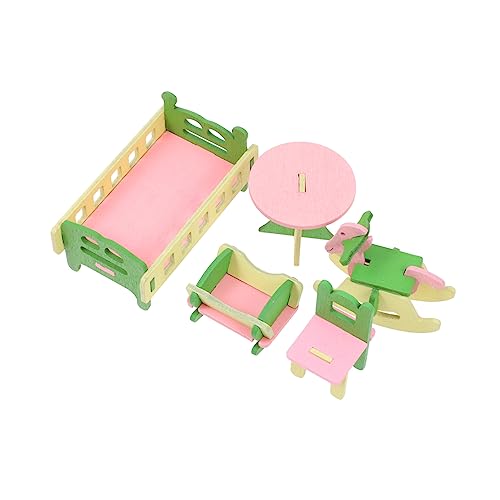 BESTonZON 1 Satz aus Holzbausteinen Mini-Gartenornament Miniaturmöbel kinderzimmer zubehör holzspielzeug holzdeko Dekorationsartikel Holzstuhlmodell Bettmodell hölzern BESTonZON 1 Satz aus Holzbausteinen Mini-Gartenornament Miniaturmöbel kinderzimmer zubehör holzspielzeug holzdeko Dekorationsartikel Holzstuhlmodell Bettmodell hölzern von BESTonZON