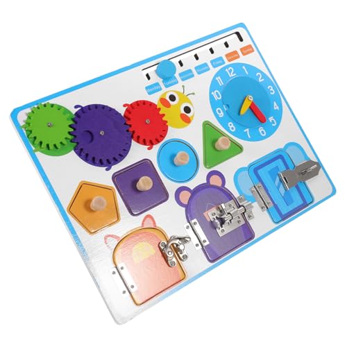 BESTonZON Spielzeug Für 1–2-jährige Jungen Und Mädchen Holz-beschäftigungsbrett Babyspielzeug 3-jährige Jungen Und Mädchen Lernspielzeug Beschäftigungsbrett Für Kleinkinder von BESTonZON