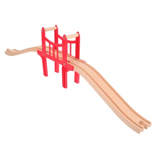 BESTonZON 1 Satz der Zug Holzschienen Set Zug Brücke Langlebiges Holzspielzeug pädagogisches Holzeisenbahn Zubehör hölzerne Eisenbahnbrücke Eisenbahnschienen aus Holz BESTonZON 1 Satz der Zug Holzschienen Set Zug Brücke Langlebiges Holzspielzeug pädagogisches Holzeisenbahn Zubehör hölzerne Eisenbahnbrücke Eisenbahnschienen aus Holz von BESTonZON