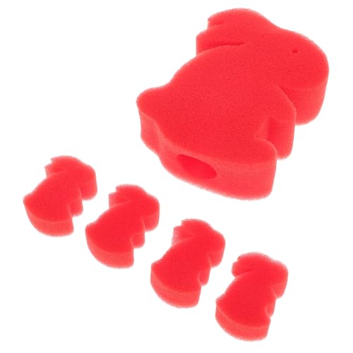 BESTonZON 1 Satz magischer Schwamm Magischer Hase tierische Schwämme Mini-Hasenfiguren rot BESTonZON 1 Satz magischer Schwamm Magischer Hase tierische Schwämme Mini-Hasenfiguren rot von BESTonZON