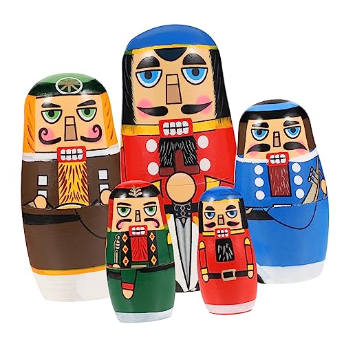 BESTonZON 1 Satz -matroschka Kindergeschenk Nistpuppen Für Hölzerne Matrjoschka Nussknacker Nistpuppen Wohnkultur Handwerk Russische Stapelpuppe Holz Colorful BESTonZON 1 Satz -matroschka Kindergeschenk Nistpuppen Für Hölzerne Matrjoschka Nussknacker Nistpuppen Wohnkultur Handwerk Russische Stapelpuppe Holz Colorful von BESTonZON