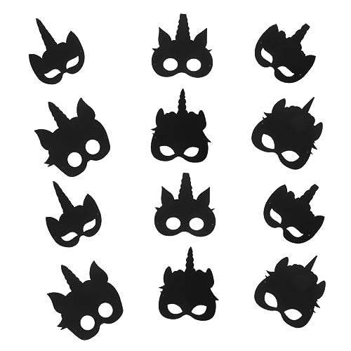 BESTonZON 1 Satz multifunktionale Partymaske Maskerade-Maske für Frauen Masken zum schmücken LED-Maske halloween party halloween masken DIY-Partymaske dekorative Partymaske Whiteboard Black BESTonZON 1 Satz multifunktionale Partymaske Maskerade-Maske für Frauen Masken zum schmücken LED-Maske halloween party halloween masken DIY-Partymaske dekorative Partymaske Whiteboard Black von BESTonZON