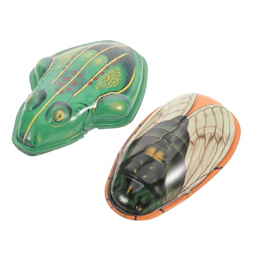 BESTonZON 1 Satz nostalgisches Frosch Nostalgische Spielzeuge Vintage Roboter zappeln für Tiermodelle Froschfigur Weißblech BESTonZON 1 Satz nostalgisches Frosch Nostalgische Spielzeuge Vintage Roboter zappeln für Tiermodelle Froschfigur Weißblech von BESTonZON
