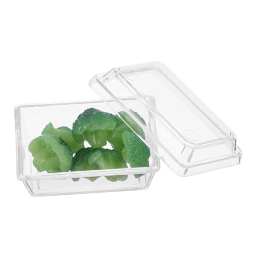 BESTonZON 1 Schachtel Essbares Mini-gemüse Künstliches Essen Behälter Für Bonbongläser Puppenspielzeug Behälter Für Keksdosen Blechbehälter Algenmodell Honiglöffel Keksbehälter Plastik von BESTonZON