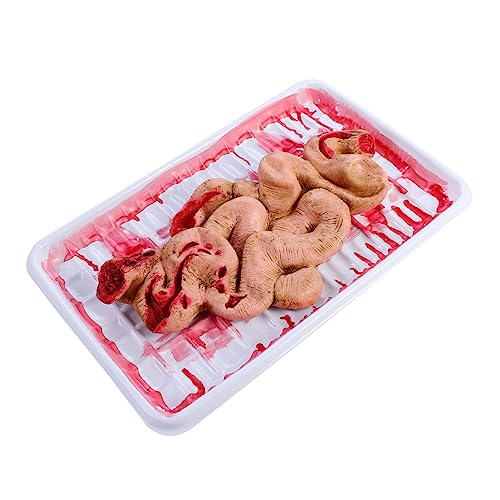 BESTonZON 1 Schachtel Große Würstchen-Lunchbox für Halloween Innereien Halloween gruselig gebrochene Körperteile Halloween Party Halloween Spielzeug brotdose deko Dickdarmstütze künstlich von BESTonZON