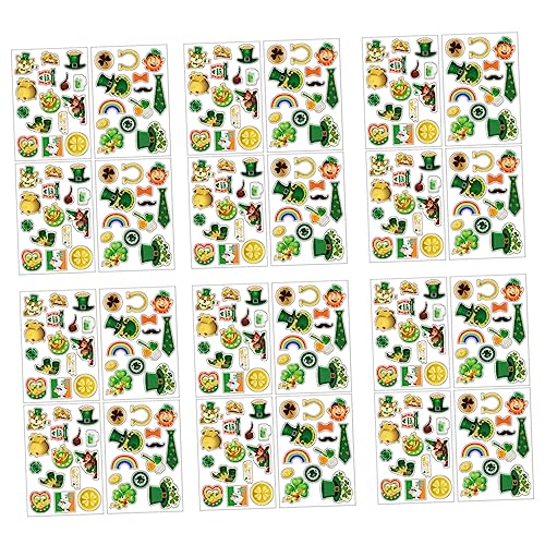 BESTonZON 5er-Set 1 Stück Grün Aufkleber Zum St. Patrick's Day für Feiertage Party-Dekorationen Box-Aufkleber Wassertransfer Keine Spuren nach Gebrauch BESTonZON 5er-Set 1 Stück Grün Aufkleber Zum St. Patrick's Day für Feiertage Party-Dekorationen Box-Aufkleber Wassertransfer Keine Spuren nach Gebrauch von BESTonZON