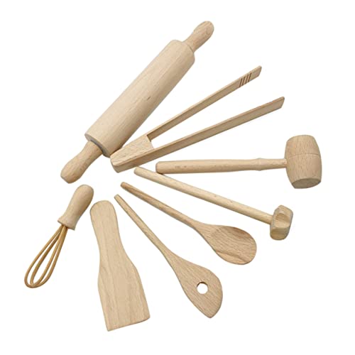 BESTonZON 1 Set 8 TLG Kinderküchenspielzeug Kinderküchenspielzeug Kinderkochspielzeug Kinderwerkzeuge Küchengeschirrspielzeug Kleinkindersportspielzeug Holzküchenbedarf Buche BESTonZON 1 Set 8 TLG Kinderküchenspielzeug Kinderküchenspielzeug Kinderkochspielzeug Kinderwerkzeuge Küchengeschirrspielzeug Kleinkindersportspielzeug Holzküchenbedarf Buche von BESTonZON