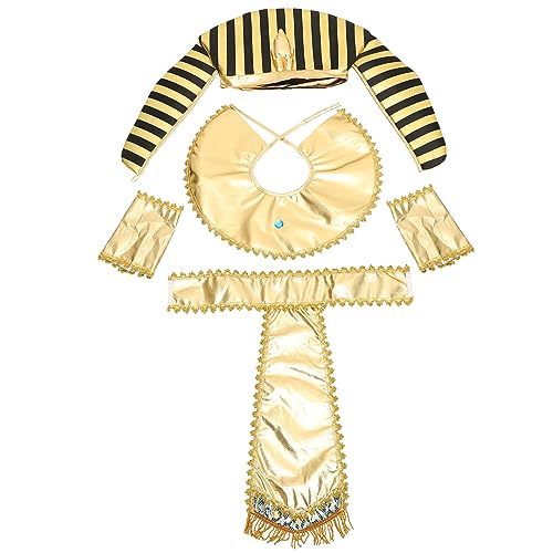 BESTonZON 1 Set Ägyptischen Wasit Gürtel Partei Liefert Aufblasbare Halloween Kostüm Goldenen Tuch von BESTonZON