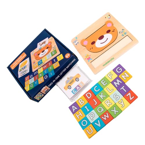 BESTonZON 1 Set Alphabet Wortpuzzle Kinderspielzeug Buchstaben Buchstabierspielzeug Zuordnungsspiel Rechtschreibspiele Für Englische Wörter Zuordnungsspielzeug Wort von BESTonZON