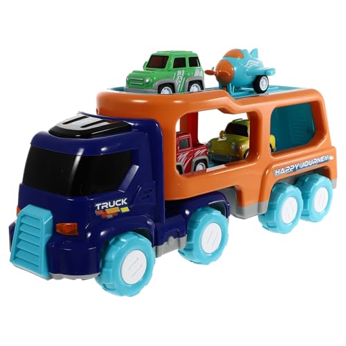 BESTonZON 1 Set Baufahrzeug Spielzeugauto Für Kleinkinder Autos Spielzeugautos Kinderspielzeug Lastwagen Abschleppwagen Abschleppwagen Spielzeugauto Trägheitsspielzeug Kunststoff Blau von BESTonZON