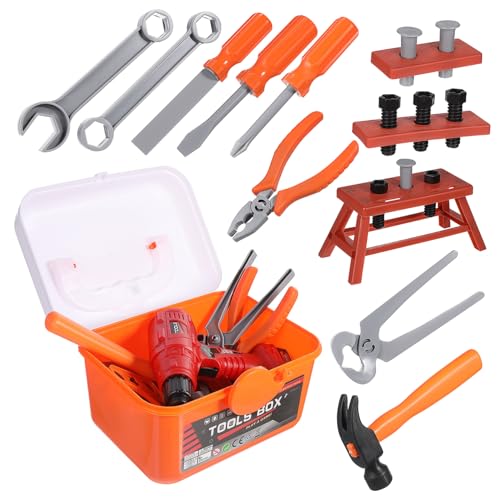 BESTonZON 1 Set Box Elektrische Bohrmaschine Werkzeugkasten Akku Handbohrmaschine Spiel LKW Werkzeugkasten Produkt Spielzeugautos Zubehör Basteln Kette Bolzen Sandkasten Kit Mülleimer Karte BESTonZON 1 Set Box Elektrische Bohrmaschine Werkzeugkasten Akku Handbohrmaschine Spiel LKW Werkzeugkasten Produkt Spielzeugautos Zubehör Basteln Kette Bolzen Sandkasten Kit Mülleimer Karte von BESTonZON