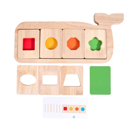 BESTonZON 1 Set Buntes Puzzle Montessori Geometrisches Holzspielzeug Zur Der Farberkennung Und Formwahrnehmung Für Kleinkinder Und Vorschulkinder BESTonZON 1 Set Buntes Puzzle Montessori Geometrisches Holzspielzeug Zur Der Farberkennung Und Formwahrnehmung Für Kleinkinder Und Vorschulkinder von BESTonZON
