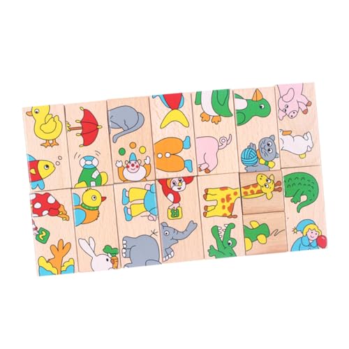 BESTonZON 1 Set Domino Puzzle Kinderpuzzle Kinderpuzzle Kinderpuzzle Frühpädagogisches Kinderpuzzle Puzzle Domino Tierpuzzle Dominoblöcke Puzzlespielzeug Aus Holz BESTonZON 1 Set Domino Puzzle Kinderpuzzle Kinderpuzzle Kinderpuzzle Frühpädagogisches Kinderpuzzle Puzzle Domino Tierpuzzle Dominoblöcke Puzzlespielzeug Aus Holz von BESTonZON