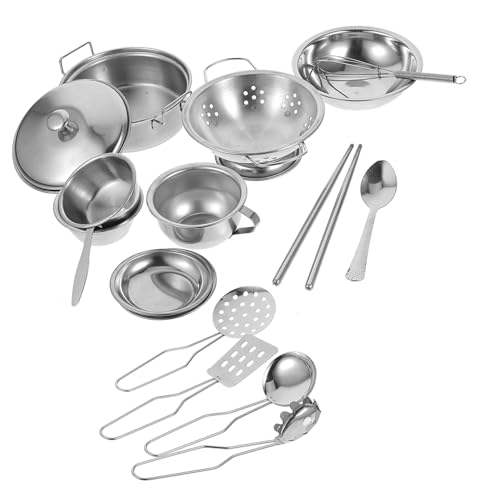 BESTonZON 1 Set Edelstahl Küche Utensilien Für Mädchen Mädchen Pretend Für BESTonZON 1 Set Edelstahl Küche Utensilien Für Mädchen Mädchen Pretend Für von BESTonZON