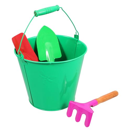 BESTonZON 1 Set Eiseneimer Set Kinderspielzeug Eiseneimer Sommerspielzeug Sandeimer Sandeimer Kinderspielzeug Schaufeln Kinderschaufel Kunststoff Bunt von BESTonZON