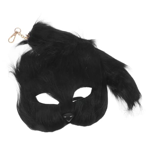 BESTonZON 1 Set Fuchsmaske Masken Wolf Foxy Halloween Kostüm Herren Halloween Maske Füchse Halloween Besenstiel Fuchsball Halloween Maske Pelzige Basis Fell Tiermaske von BESTonZON