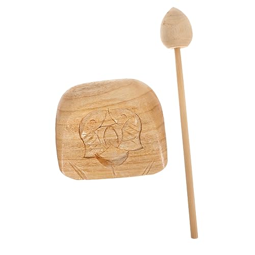 BESTonZON 1 Set Holzfisch Musikinstrument Kinderwerkzeuge Kleinkindwerkzeuge Für Kleinkinder Werkzeuge Für Instrumente Kinderspielzeug Musikspielzeug Holzfisch Tempelblock von BESTonZON