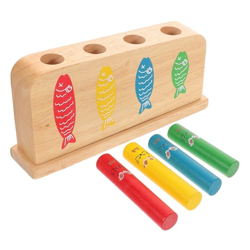 BESTonZON Frühe Bildung Holz Matching Spiel Für Kinder Katze Spielzeug Interaktive Spielzeug Set Kognitive Entwicklung Spielzeug von BESTonZON