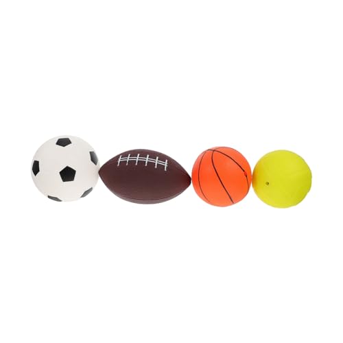 BESTonZON Aufblasbares Spielset Für Kinder 5-teilig Sport Fußball Basketball Rugby Bunt Spaß Für Kinder Spielen in Zufälliger Farbe von BESTonZON
