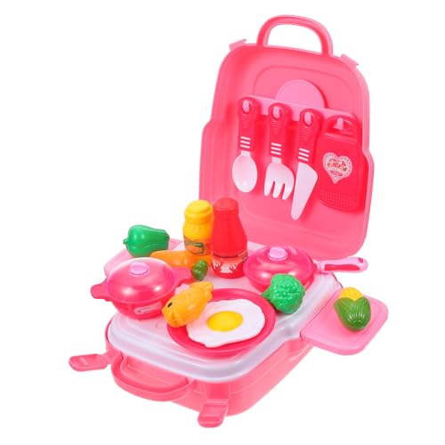 BESTonZON 1 Set Kinderküche Rollenspielzeug Küchenspielhaus Spielzeug Lernspielzeug Für Kinder Aus Sicherem Kunststoff Für Kreatives Fantasievolles Spielen von BESTonZON