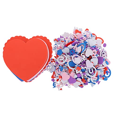 BESTonZON Valentinstag Party Dekorationen Herz Form Schaumstoffe Aufkleber Selbstklebend Für Karten Rahmen von BESTonZON