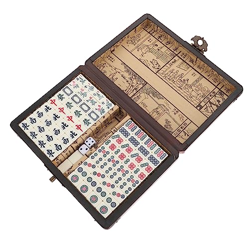 BESTonZON 1 Set Mahjong Melamin Rot von BESTonZON