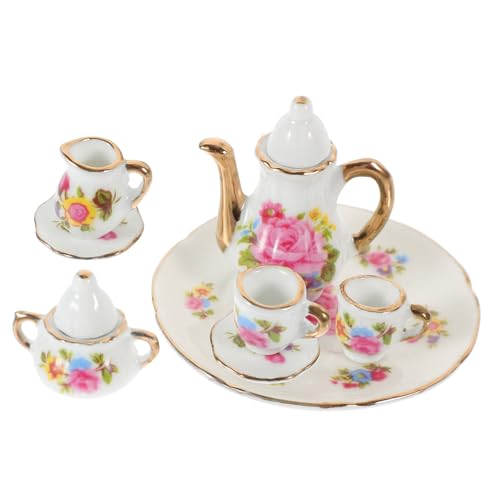 BESTonZON Miniatur-teeservice 8-teilig Mini-Keramik- Und Teetassen Mini- -zubehör Mini-teekessel-Set Mini- - Mini- -teetasse Heimdekor Mini- -Ornament BESTonZON Miniatur-teeservice 8-teilig Mini-Keramik- Und Teetassen Mini- -zubehör Mini-teekessel-Set Mini- - Mini- -teetasse Heimdekor Mini- -Ornament von BESTonZON