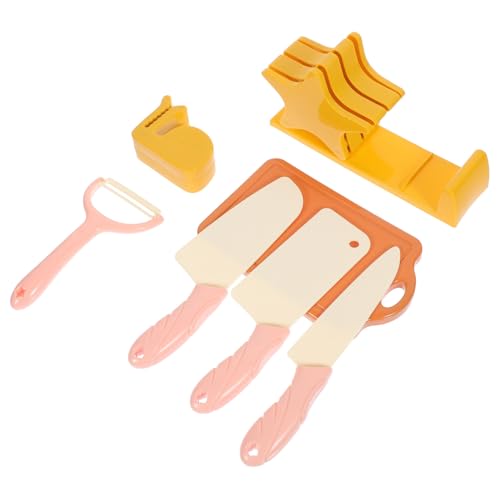 BESTonZON 1 Set Mini Küchenspielzeug Spielhaus Requisite Rollenspiel Schneidespielzeug Früherziehungsspielzeug Cartoon Schneidespielzeug Buntes Pädagogisches Kognitiver Kunststoff von BESTonZON