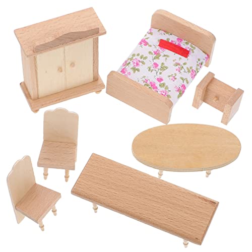 BESTonZON 1 Set Mini Tisch Und Stühle Kinderspielzeug Puppenhausmöbel Puppenhauszubehör Puppenhaus Puppenbett Puppenhauszubehör Puppenhausmöbel Puppenstuhl Holz BESTonZON 1 Set Mini Tisch Und Stühle Kinderspielzeug Puppenhausmöbel Puppenhauszubehör Puppenhaus Puppenbett Puppenhauszubehör Puppenhausmöbel Puppenstuhl Holz von BESTonZON