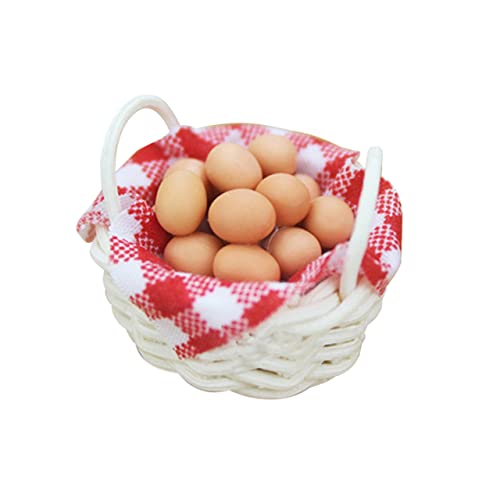 BESTonZON 1 Set Miniatur Eier Modelle Im Eierkorb DIY Bastelspielzeug Miniatur Dekoration Für Puppenhäuser Und Sammlerstücke Küchen Miniatur Eier BESTonZON 1 Set Miniatur Eier Modelle Im Eierkorb DIY Bastelspielzeug Miniatur Dekoration Für Puppenhäuser Und Sammlerstücke Küchen Miniatur Eier von BESTonZON