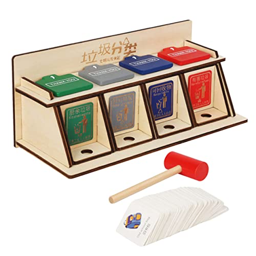 BESTonZON Pädagogisches Müllsortierspiel Für Kinder Holzspielzeug Für Jungen Und Mädchen Lernset Für Babys Pädagogisches Spielzeugset Zum Sortieren Von Müll BESTonZON Pädagogisches Müllsortierspiel Für Kinder Holzspielzeug Für Jungen Und Mädchen Lernset Für Babys Pädagogisches Spielzeugset Zum Sortieren Von Müll von BESTonZON