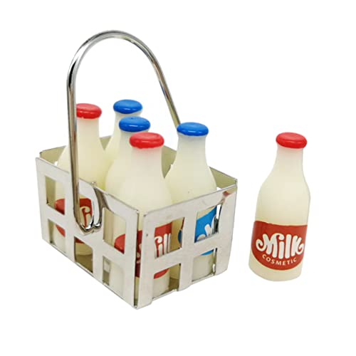 BESTonZON 1 Set Simuliertes Küchengeschirr-Set Modell Mini- -Layout-Requisiten Mikro-Milchflasche Simulationsutensilien Mini-Küchenzubehör Künstliche Milchflasche von BESTonZON