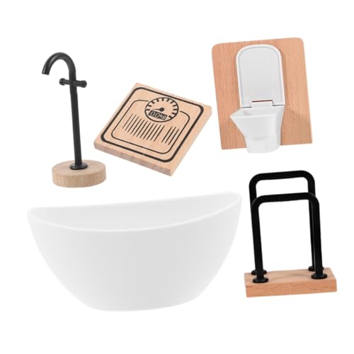 BESTonZON 1 Set Puppenzimmer Badezimmerdekorationen Mini Puppenhausmöbel Puppenbadezimmer Puppenhausdekore Puppenmöbel Puppenhaus Badewanne Toilette Für Puppenhaus Mini Puppenhaus BESTonZON 1 Set Puppenzimmer Badezimmerdekorationen Mini Puppenhausmöbel Puppenbadezimmer Puppenhausdekore Puppenmöbel Puppenhaus Badewanne Toilette Für Puppenhaus Mini Puppenhaus von BESTonZON