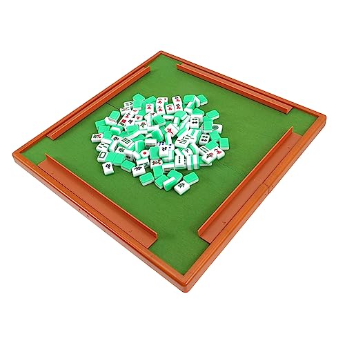 BESTonZON 1 Set Reise Freizeit Mahjong Tragbares Mahjong Set Mahjong Spielzeug Reise Mahjong Spielzeug Mahjong Spiel Zartes Mini Mahjong Party Mahjong Set Reise Tischspiel Requisiten von BESTonZON