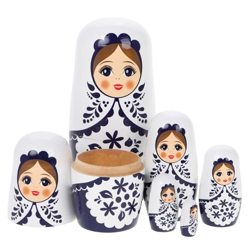 BESTonZON 1 Set Russische Puppennistpuppen Geburtstag Russisch Nistpuppen Für Kinder Matryoshka Für Kinder Kinder Holznistpuppenkits Für Kinder von BESTonZON