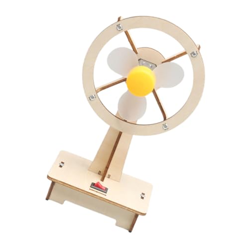 BESTonZON 1 Set 'S Selbstgemachter Fan Bausatz Elektronik Roboter Konstruktion Wissenschaftsbaukasten Stammsystem Fliesen Für Bausätze B Beige Kunststoff von BESTonZON