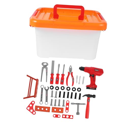BESTonZON 1 Set Set Werkzeugkasten Set Kit Und Jungen Werkzeuge Kleinkind Pädagogisches Kinderspielzeug Versorgung Haushalt Lernspielzeug Werkzeug Lernspielzeug Lernwerkzeug Abs von BESTonZON