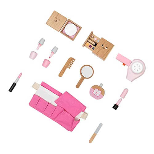 BESTonZON Kinder Holz Make-up Make-up Kits Kosmetik Spielzeug Set Sicher Für Jungen Und Mädchen Entwickeln Kognition von BESTonZON