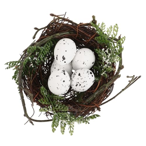 BESTonZON 1 Set Simuliertes Vogelnest Vogelnester Und Eier Künstliches Nest Dekorative Eier Kleine Vogeleier Vogelnest Künstliche Nester Simuliertes Vogelnest Vogelnest Ornament BESTonZON 1 Set Simuliertes Vogelnest Vogelnester Und Eier Künstliches Nest Dekorative Eier Kleine Vogeleier Vogelnest Künstliche Nester Simuliertes Vogelnest Vogelnest Ornament von BESTonZON