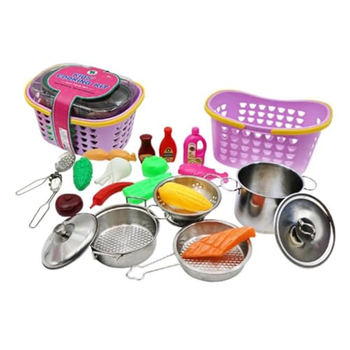 BESTonZON 1 Set Spielküche Set Mit Simulation Küchenzubehör Für Kochspielzeug Mit Zufälligen Farben Und Stilen Für Kreatives Und Rollenspiele von BESTonZON